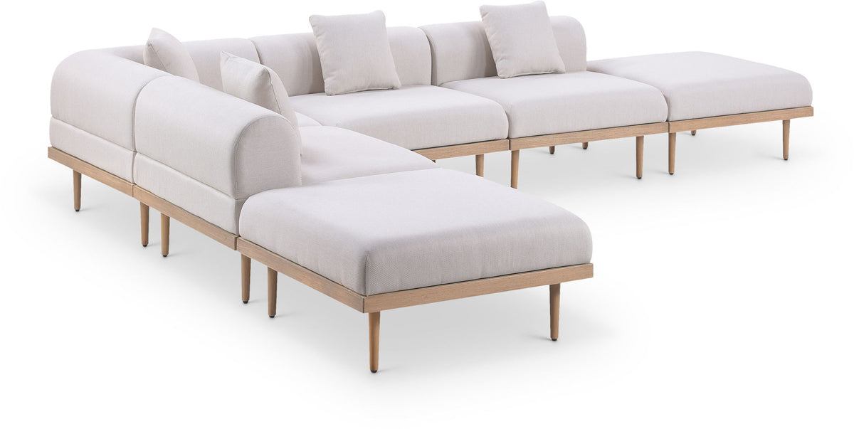 Laguna - 6 Piece 142" Outdoor Patio Modular Sectional