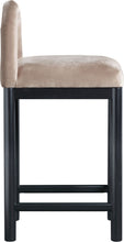 Load image into Gallery viewer, Conrad - Velvet Counter Stool With Black Legs
