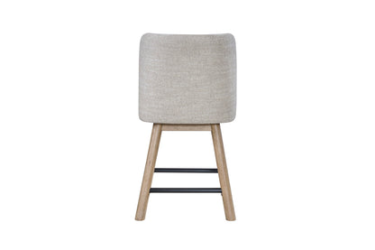 Pagosa - Counter Height Swivel Stool (Set of 2) - English Knotty Oak / Gray