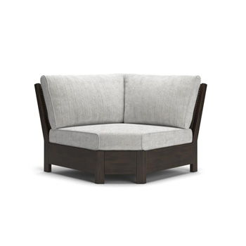 Mesa Valley - Corner With Cushion - Light Gray / Dark Brown - Ego Home Furniture