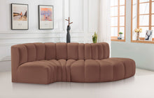 Load image into Gallery viewer, Arc - Faux Leather 4 Piece L-Shaped Modular Sofa

