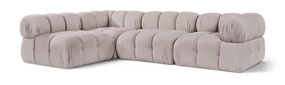 Orin - Fabric Velvet 4 Piece Modular Sectional
