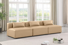 Load image into Gallery viewer, Cube - Modular 3 Piece Armless Sofa - Tan
