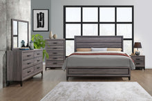 Load image into Gallery viewer, Kate - 6 Piece Queen Bedroom Set (Bed, Dresser, Mirror, Chest, 2 Nightstands) - Foil Gray
