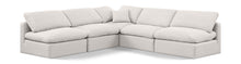 Load image into Gallery viewer, Indulge - Linen 5 Piece Modular Corner Armless Sectional
