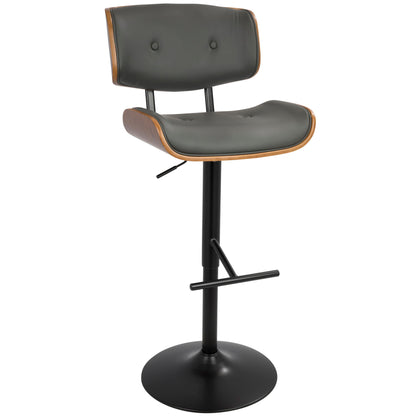Lombardi - Mid Century Modern Adjustable Barstool - Ego Home Furniture
