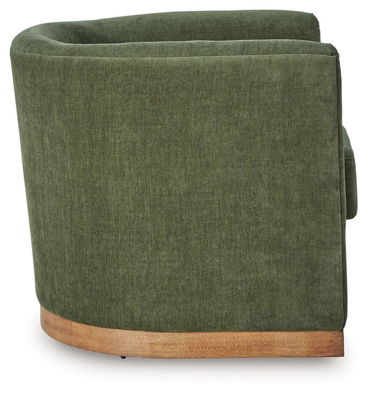 Jersonlow - Swivel Chair - Forest Green