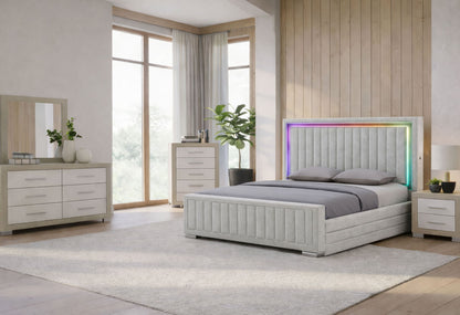 Emma - Full Bed Siderail - Natural / White