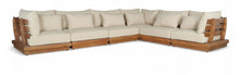 Load image into Gallery viewer, Mirella - 6 Piece Water Resistant Fabric Upholstered Outdoor Patio Modular Sectional
