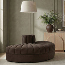 Load image into Gallery viewer, Rummi - Velvet Performance Fabric Upholstered 2 Piece  Rounded Modular Loveseat
