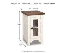Load image into Gallery viewer, Wystfield - Chair Side End Table - White / Brown

