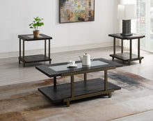Load image into Gallery viewer, T112 - Coffee Table &amp; 2 End Tables - Dark Brown
