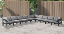 Load image into Gallery viewer, Nizuc - Outdoor Patio 10 Piece Modular Sectional With Gray Frame
