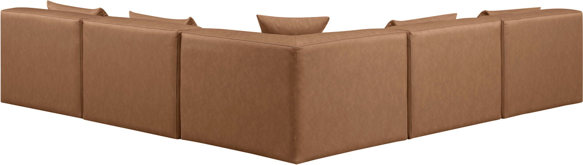 Cube - 5 Piece Modular Corner Armless Sectional