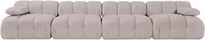 Orin - Velvet 4 Piece Modular Sofa