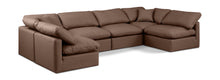 Load image into Gallery viewer, Indulge - Faux Leather 6 Piece Modular U-Shaped Sectional
