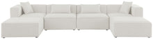 Load image into Gallery viewer, Cube - Linen 6 Piece Modular Double Chaise Sectional
