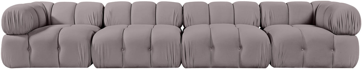 Orin - Fabric Velvet 4 Piece Modular Sofa