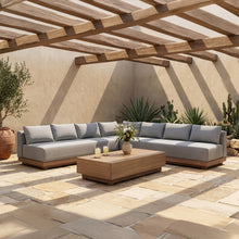 Load image into Gallery viewer, Solace - Olefin Performance Fabric 3 Piece Outdoor Patio Modular Sectional (2 Sofas &amp; Corner Chair)
