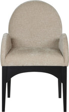 Load image into Gallery viewer, Waldorf - Chenille Dining Arm Chair With Black Legs
