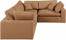 Load image into Gallery viewer, Comfy - 4 Piece Faux Leather Modular Sectional
