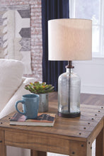 Load image into Gallery viewer, Bandile - Glass Table Lamp  - Clear / Bronze Finish
