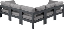 Load image into Gallery viewer, Nizuc - Outdoor Patio 5 Piece Modular Sectional With Gray Frame
