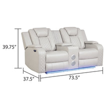 Load image into Gallery viewer, Benz - LED &amp; Power Recliner With Adjustable Headrests And Ambient LED Lighting
