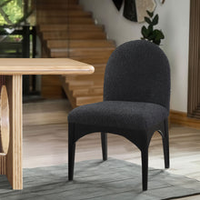 Load image into Gallery viewer, Waldorf - Boucle Dining Side Chair With Black Legs
