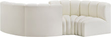 Load image into Gallery viewer, Arc - Faux Leather 4 Piece Curved Modular Sofa

