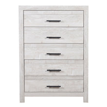 Load image into Gallery viewer, Modern Style 5 Drawer Chest In Natural Rustic Wood With Clean Lines And Spacious Storage
