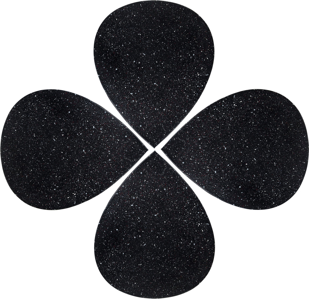 Petal - Coffee Table - Black Terazzo