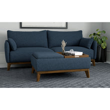 Load image into Gallery viewer, Reversible Tray Ottoman - Blue
