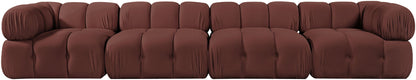 Orin - Fabric Velvet 4 Piece Modular Sofa