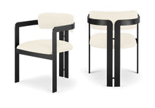 Load image into Gallery viewer, Aurum - Vegan Leather Upholstered Dining Chair With Graphite Black Base (Set of 2)
