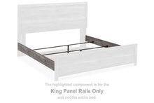 Load image into Gallery viewer, Bronyan - King Panel Rails - Dark Gray
