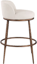 Load image into Gallery viewer, Ferro - Performance Fabric Upholstered Bar Stool - Antique Bronze
