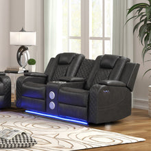 Load image into Gallery viewer, Benz - Power Reclining Loveseat With LED Lighting And Built In USB
