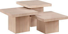 Load image into Gallery viewer, Spencer - Oak Veneer 3 Piece Coffee Tabl
