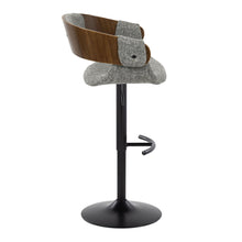 Load image into Gallery viewer, Elisa - Mid Century Modern Adjustable Barstool With Swivel &amp; Rounded T Footrest (Set of 2)
