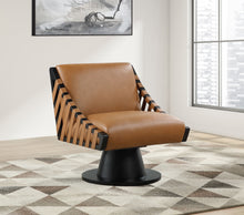 Load image into Gallery viewer, Millwin - Swivel Accent Chair With Black Base
