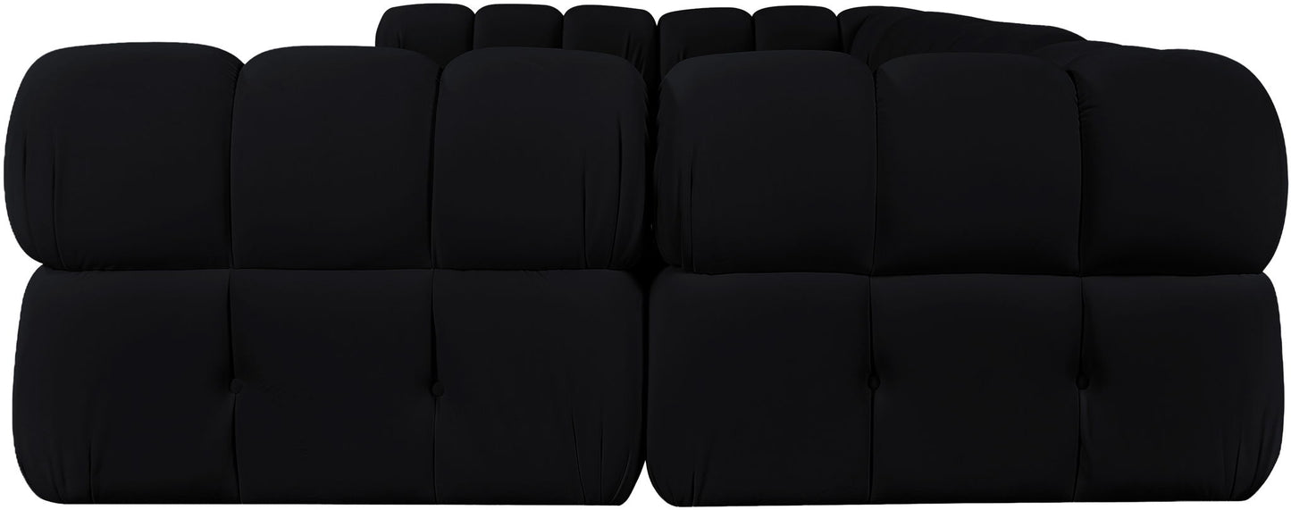 Orin - U-Shaped Velvet 6 Piece Modular Sectional
