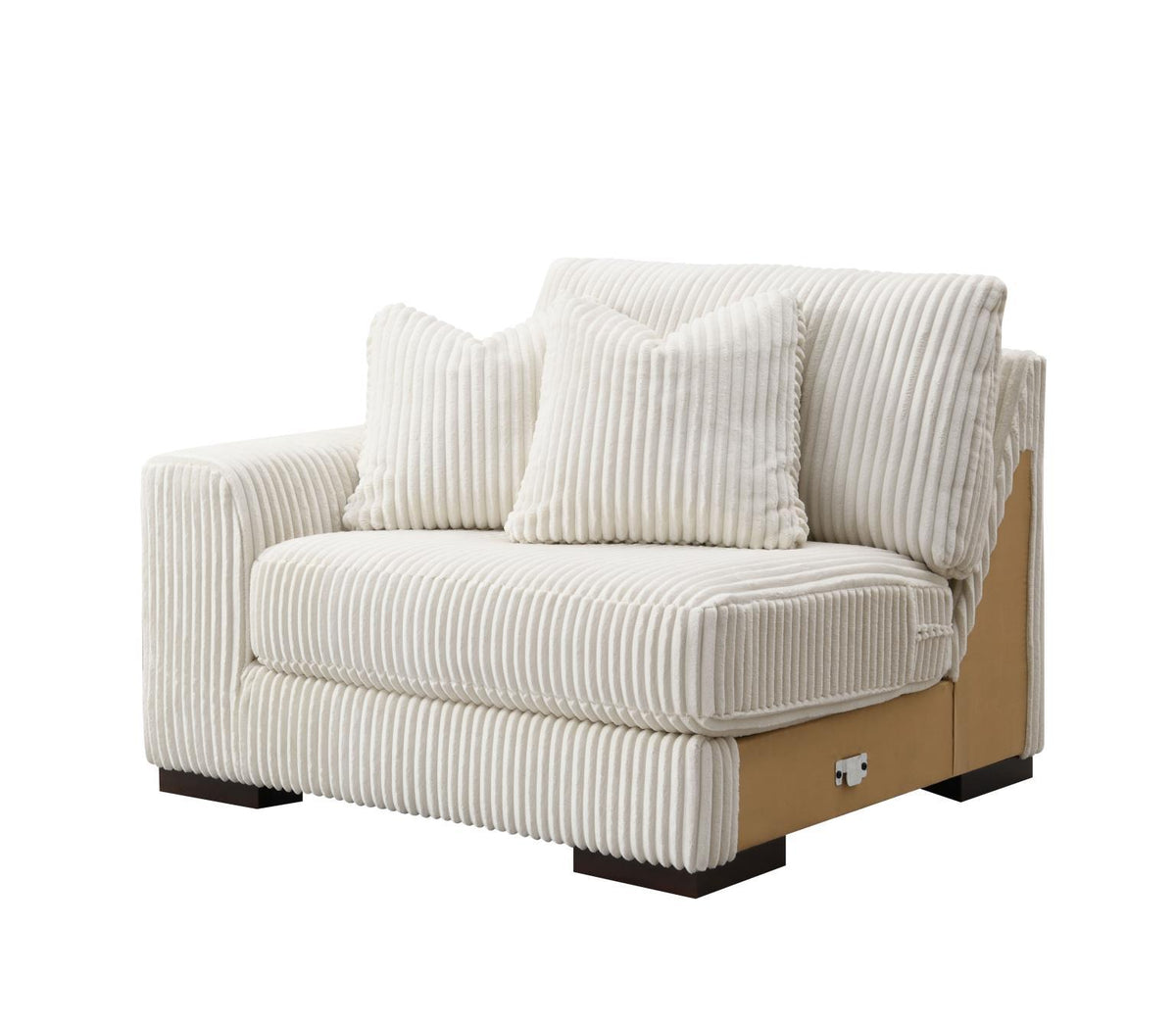 U244 - Left Chair With USB-C Charger - Ivory