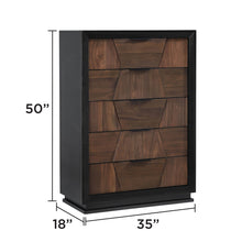 Load image into Gallery viewer, Houston - 5 Drawer Chest - Walnut
