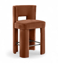 Load image into Gallery viewer, Zuno - Velvet Performance Fabric Upholstered Counter Stool (Set of 2)
