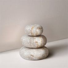 Load image into Gallery viewer, Pumpkin - 3 Piece Marble Decorative Object
