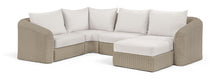 Load image into Gallery viewer, Seacrest - 123.25" Olefin Water Resistant And Wicker 5 Piece Outdoor Patio Modular Sectional
