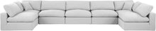 Load image into Gallery viewer, Comfy - 7 Piece Linen Modular Armless Sectional
