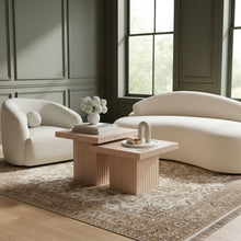Load image into Gallery viewer, Spencer - 18" Oak Veneer 2 Piece Coffee Table
