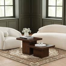 Load image into Gallery viewer, Spencer - Oak Veneer 2 Piece Coffee Table
